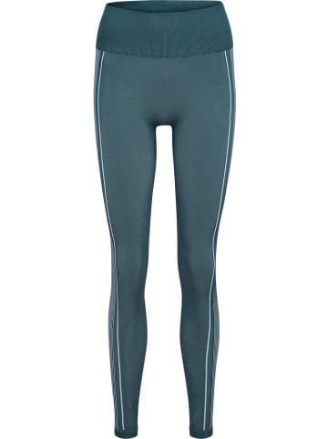 Hummel Leggings "Yoga Seamless Hw Tights" in Blau