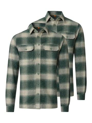 Redmond Hemdjacke / Overshirt Basic in Grün