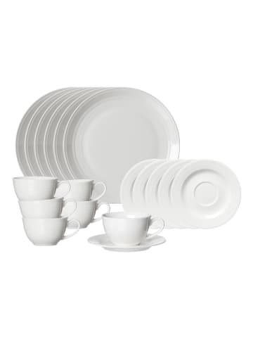 Ritzenhoff & Breker 18er Set Kaffeeservice Levi in Weiß
