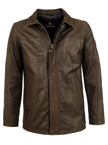redpoint Lederjacke Ziegenleder in Dunkelbraun