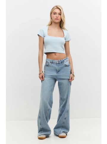 NO MATTER WHAT Shirt in Hellblau