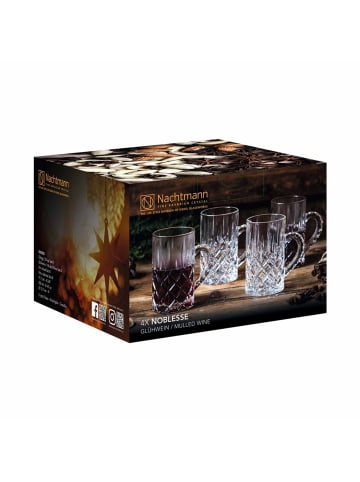 Nachtmann 4er Set Glühweingläser Noblesse 250 ml in transparent