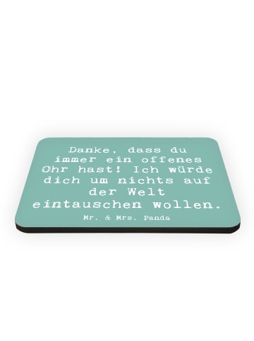 Mr. & Mrs. Panda Magnet Spruch Freund fürs Leben mit Spruch in Meeresbrise