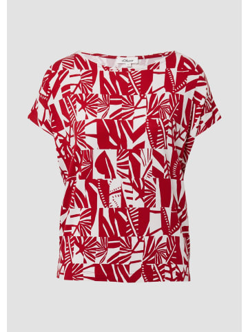 s.Oliver T-Shirt in 35A1_mohnrot