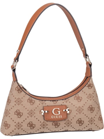 Guess Handtasche Neda Top Zip SHB Logo in Latte Logo