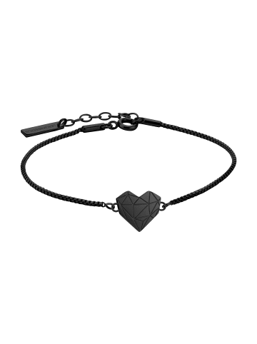 LIEBESKIND BERLIN Armband Broken Heart in schwarz