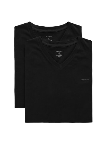 Gant T-Shirt 2er Pack in Schwarz