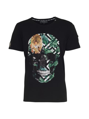 Roberto Geissini Skull Jungle T-Shirt Schwarz