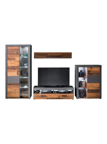 ebuy24 Möbelset Irina Grau 343 x 40 cm