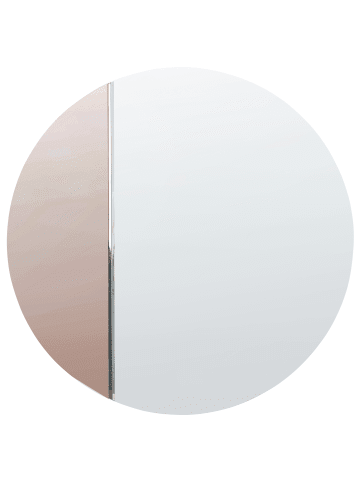 Beliani Wandspiegel CHARRON in Roségold - (W) 80 x (H) 80 x (L) 3 cm