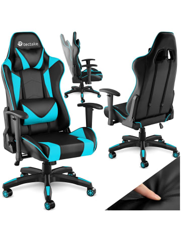 tectake Gaming-Sessel, Belastbarkeit 120 kg, mit verstellbarer Rückenlehne
