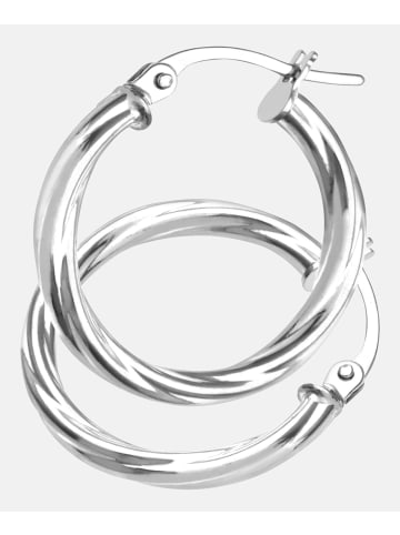 Diamant L'éternel Creolen aus 375 Weißgold