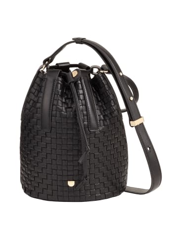 DuDu Filicudi M. Beuteltasche Leder 19 cm in black rose