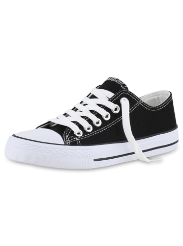 VAN HILL Sneaker Low Aurora in Schwarz Weiss