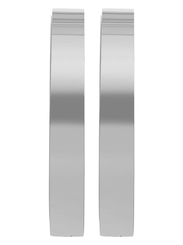 Adeliás Damen Ohrringe – Creole aus Edelstahl in silber