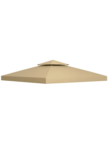 Outsunny Pavillon Ersatzdach 300L x 300B m Beige
