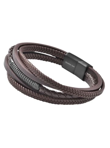 Adeliás Unisex Armband – Lederarmband aus Leder 21 cm in braun