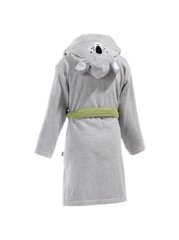 Erwin Müller Frottier Kinder-Bademantel mit Kapuze Koala in grau
