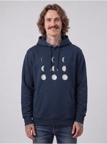 wat? Apparel Sweatshirt Moonphases in Dunkelblau