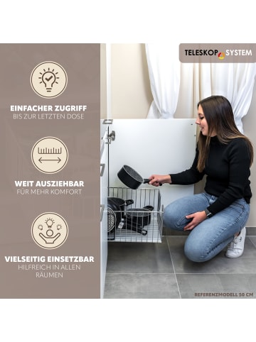 bremermann Schrank-Korbauszug ca. 30 x 23 x 50,5 cm (B/H/T)