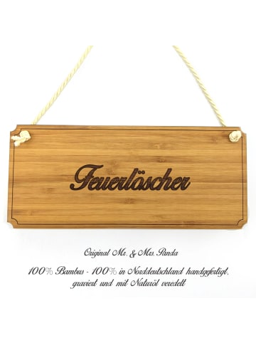 Mr. & Mrs. Panda Schild Feuerlöscher mit Spruch in Keine Angabe