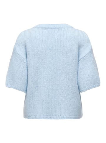 JDY Gestricktes T-Shirt in Cashmere Blue