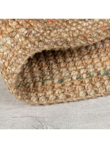 KADIMA DESIGN Juteteppich Jute Naturbelassen, Wohnzimmer in Natur-Multicolor