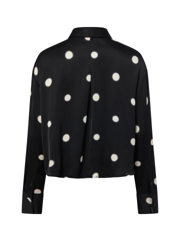 OPUS Bluse Famena dot in schwarz ecru