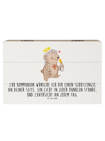 Mr. & Mrs. Panda Aufbewahrungsbox Bär Kommunion mit Spruch in Weiß