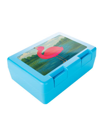 Mr. & Mrs. Panda Lunchbox Flamingo Stolz Design ohne Spruch in Weiß