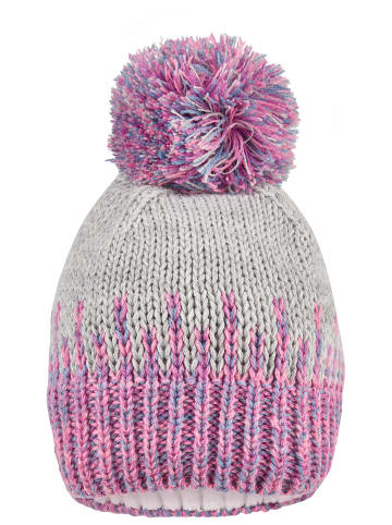 Sterntaler Bommelmütze bunt in silber mel.