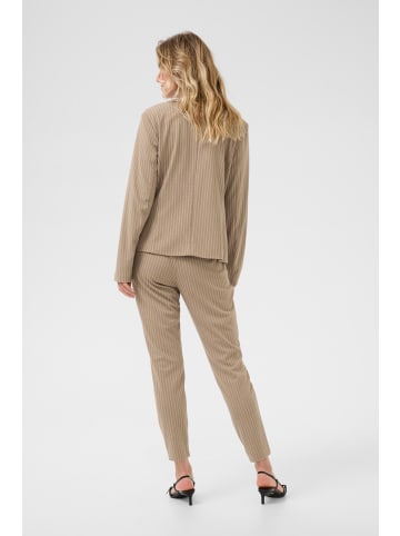 Cream Blazer CRAnett Regular fit in Fossil white pinstripe