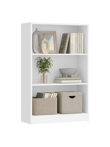 VASAGLE Bücherregal Custos in Weiß - (B)24 x (H)93 x (T)60 cm