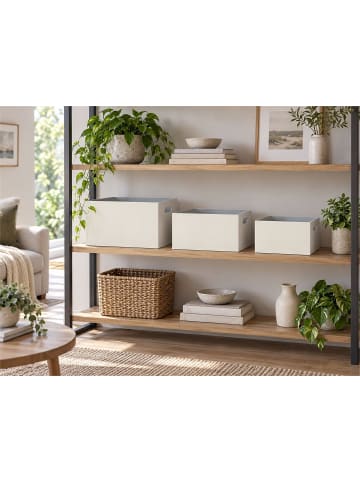 Beliani 3er-Set Korb LARSA in Beige