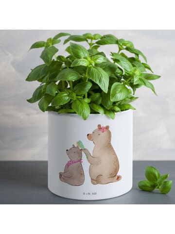 Mr. & Mrs. Panda Übertopf Bär Kind ohne Spruch in Weiß