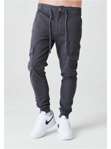 2Y Premium Cargo Trouser in anthracite