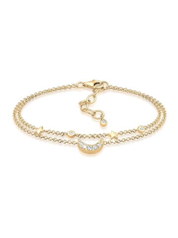 Elli Armband 925 Sterling Silber Astro, Halbmond, Sterne, Stern in Gold