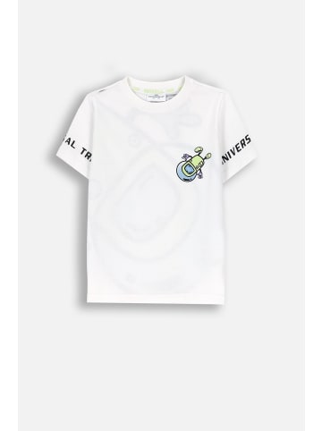 Coccodrillo T-Shirt mit kurzen Ärmeln in weiß