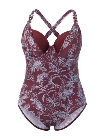 Ulla Popken Badeanzug in beere