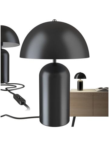 tectake Retro-Tischlampe Altea 25 x 37 cm, schwarz