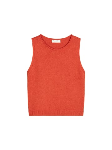 Marc O'Polo Ärmelloser Strickpullover regular in burnt red