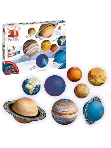 Ravensburger Konstruktionsspiel Puzzle 540 Teile 3D Puzzle Planetensystem 6-99 Jahre in bunt