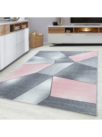 Kurzflor Teppich Balia in Pink
