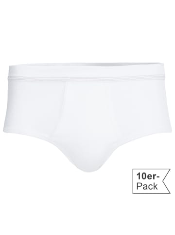 Con-ta Baumwolle, Feinripp Slip 10er-Pack in weiß