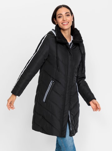 Heine Steppmantel in schwarz