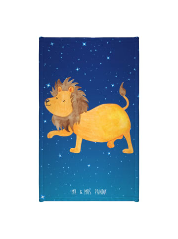 Mr. & Mrs. Panda Handtuch Sternzeichen Löwe ohne Spruch in Sternenhimmel Blau