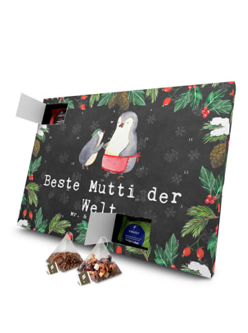 Mr. & Mrs. Panda Advents-Teekalender Pinguin Beste Mutti der Wel... in Kreidetafel