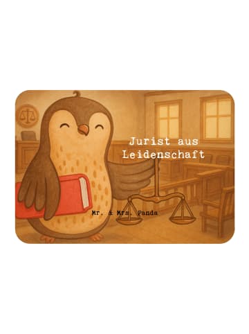 Mr. & Mrs. Panda Magnet Jurist Leidenschaft Design mit Spruch in Weiß