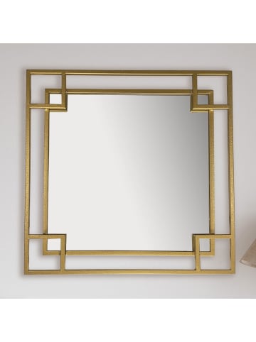 KADIMA DESIGN Wandspiegel 60x60 cm Metall Design Hängespiegel , Eisen