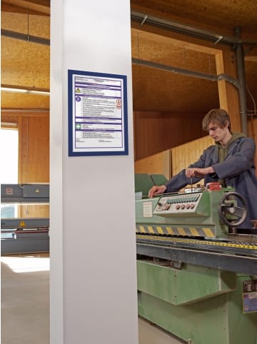 Durable Magnetrahmen Duraframe selbstklebend A3 dunkelblau Packung mit 6 Stück